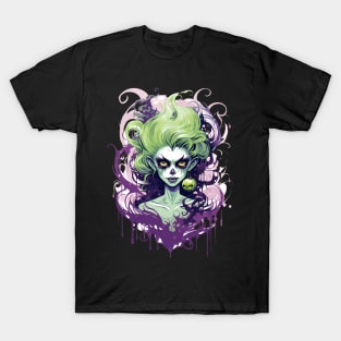 Spooky Goth Witch T-Shirt
